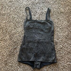 Demi Moore x Andie Swim vintage style One Piece Swimsuit black and gold